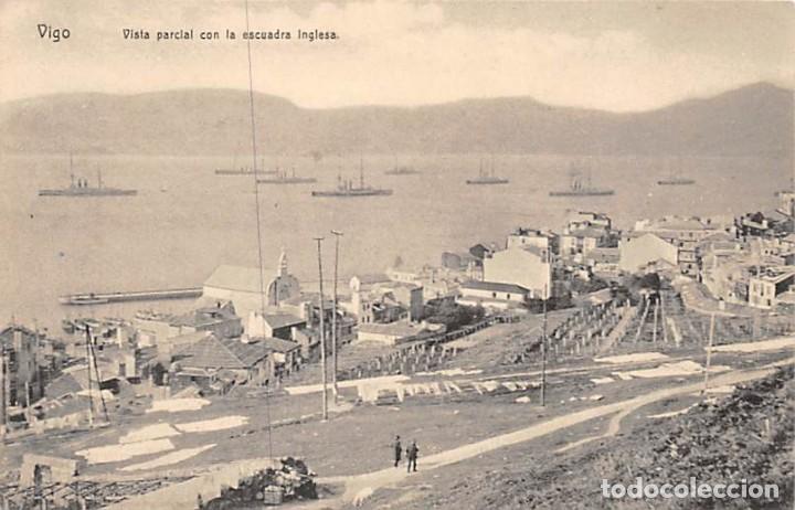 Cartoline: VIGO.- VISTA PARCIAL CON LA ESCUADRA INGLESA