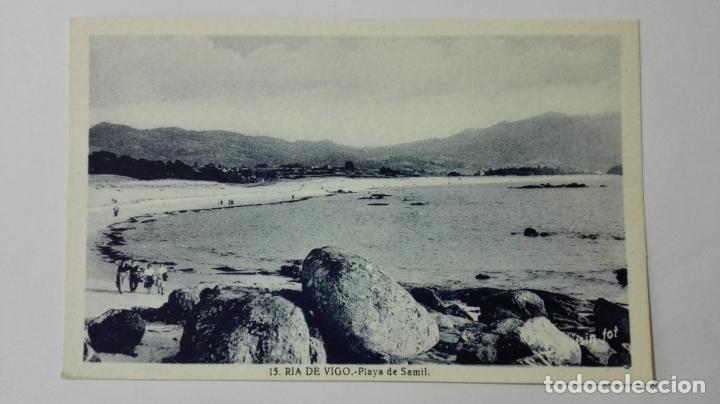 Postales: RIA DE VIGO, PLAYA DE SAMIL N&ordm; 15
