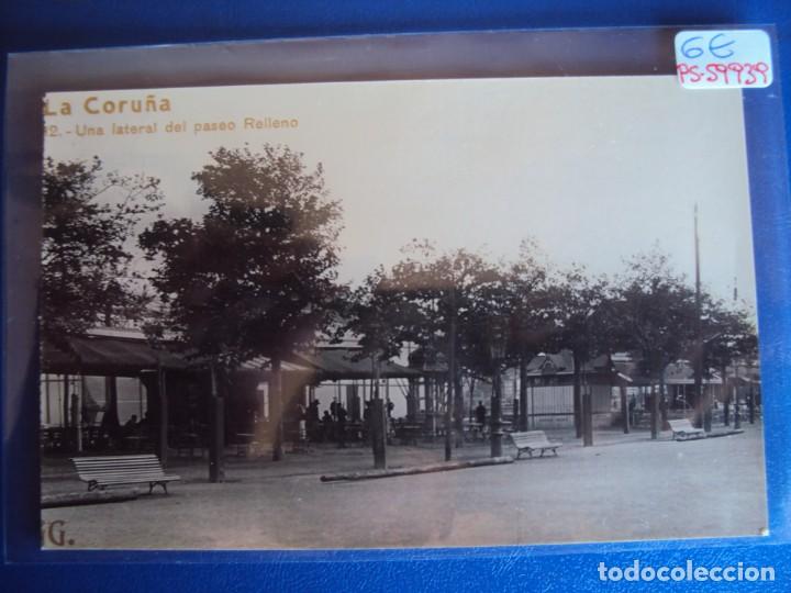 Cartoline: (PS-59939)POSTAL FOTOGRAFICA DE LA CORU&Ntilde;A-UNA LATERAL DEL PASEO RELLENO