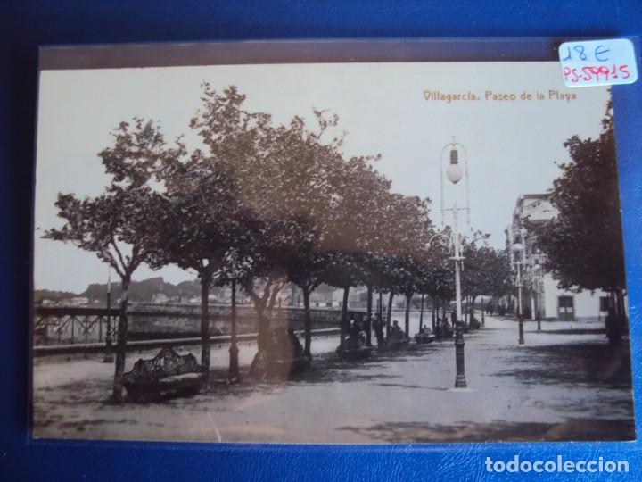 Cartoline: (PS-59915)POSTAL FOTOGRAFICA DE VILLAGARCIA-PASEO DE LA PLAYA