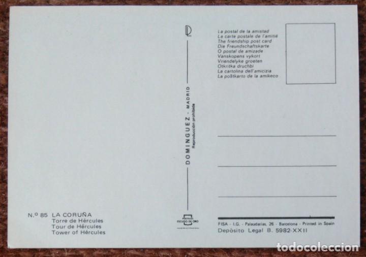 Postales: LA CORU&Ntilde;A - TORRE DE HERCULES - Foto 2