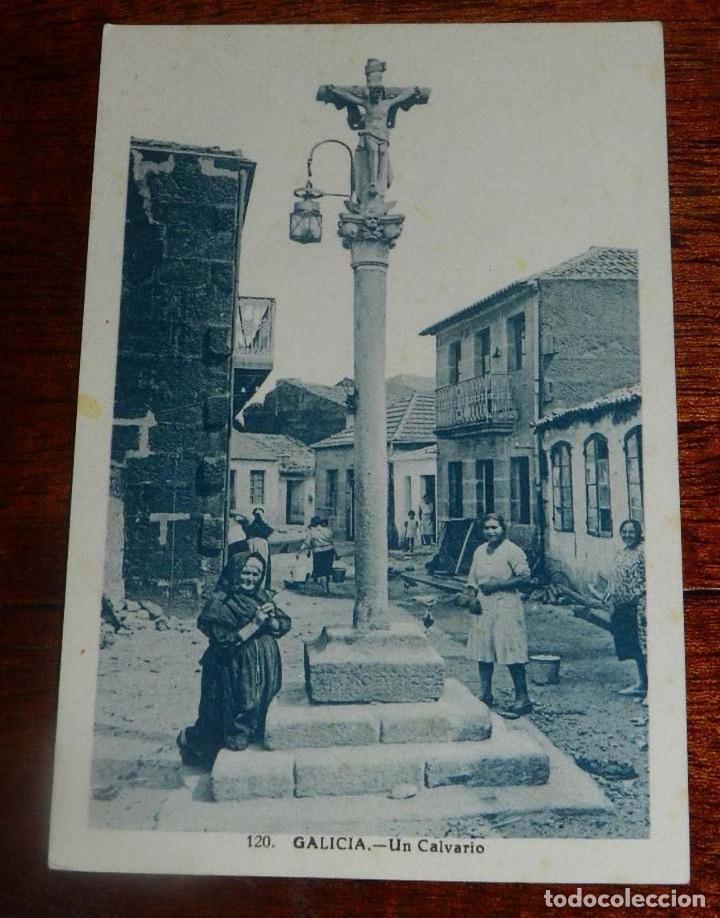 Cartoline: POSTAL DE GALICIA. UN CALVARIO. N&ordm; 120. L. ROISIN. NO CIRCULADA.