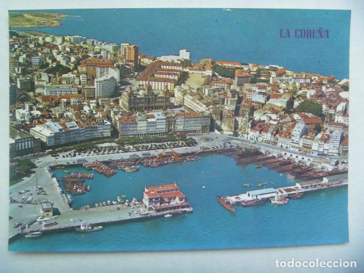 Postales: POSTAL DE LA CORU&Ntilde;A : VISTA AEREA - Foto 1