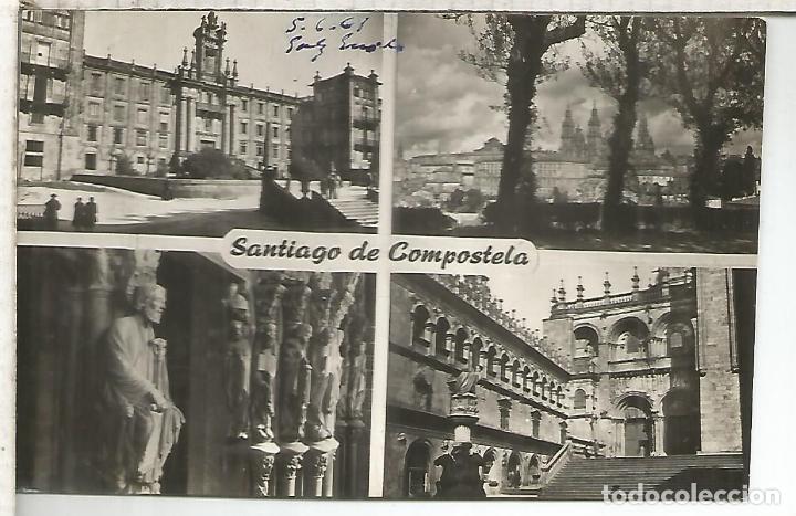Postales: SANTIAGO DE COMPOSTELA CORU&Ntilde;A ESCRITA - Foto 1