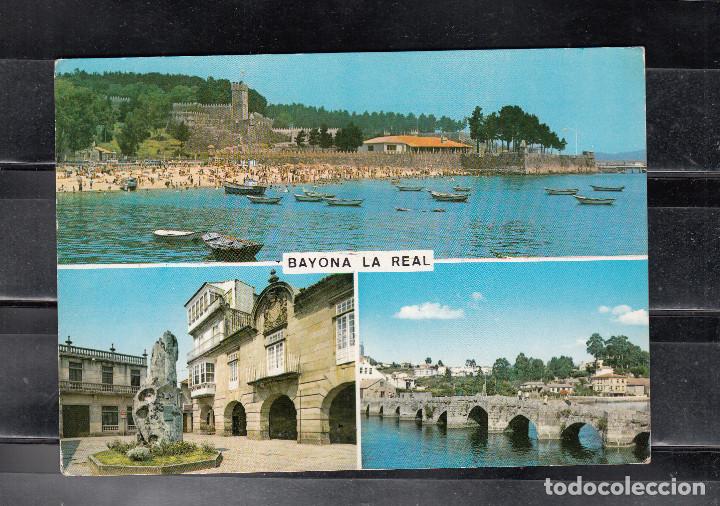 Postales: 3014 - BAYONA LA REAL. CASTILLO DE MONTEREAL. MONUMENTO A LA CARABELA LA PINTA