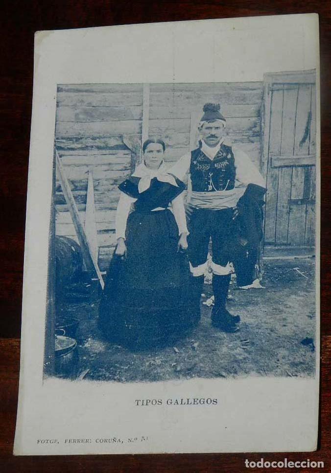 Postales: TIPOS GALLEGOS, FOTO FERRER N&ordm; 51, SIN CIRCULAR Y SIN DIVIDIR