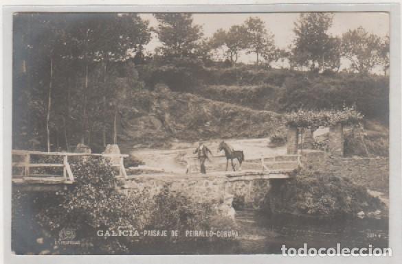 Cartoline: Postal fotogr&aacute;fica Paisaje de Peirallo. Coru&ntilde;a Fot&oacute;grafo Ferrer 2014 Sin circular.