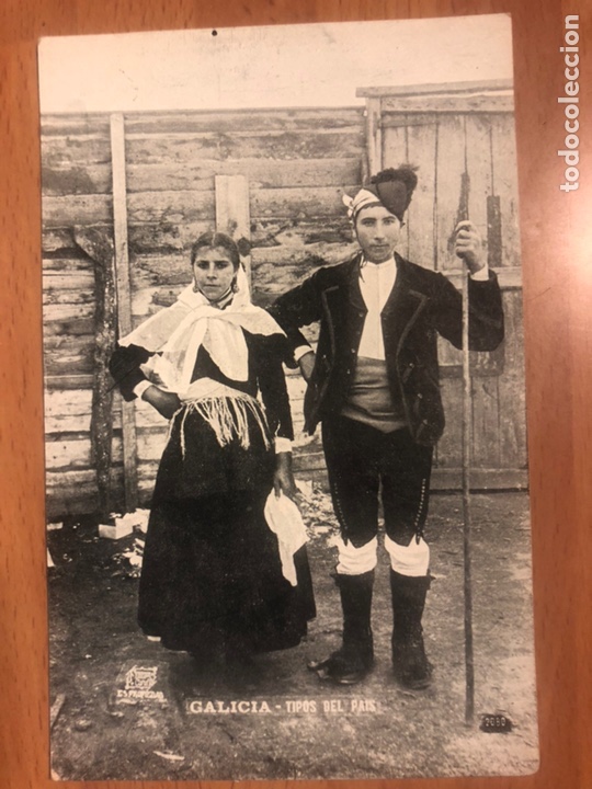 Cartoline: Antigua postal Galicia tipos del pa&iacute;s