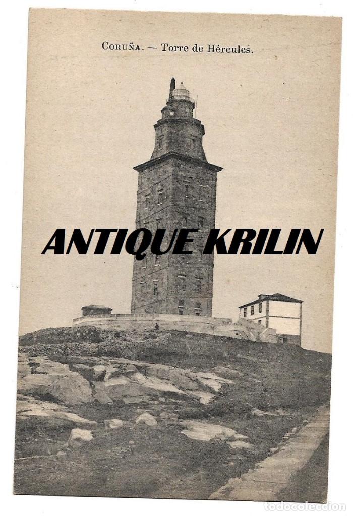 Cartoline: CORU&Ntilde;A .- TORRE DE HERCULES .- COLECCION ESPA&Ntilde;A MONUMENTAL E HISTORICA SERIE I N&ordm; 5