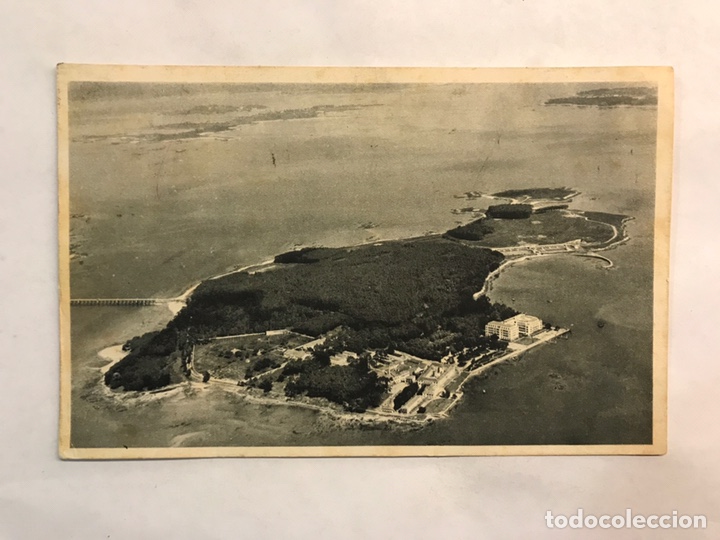 Postales: LA TOJA (Pontevedra) Postal Vista General de la isla. Edita: foto Oliva (a.1956) CIRCULADA..