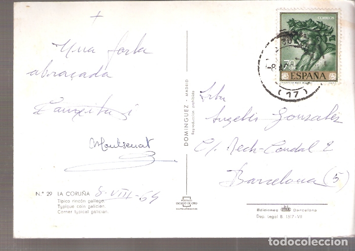 Postales: Rinc&oacute;n t&iacute;pico. Bueyes. La Coru&ntilde;a. - Foto 2