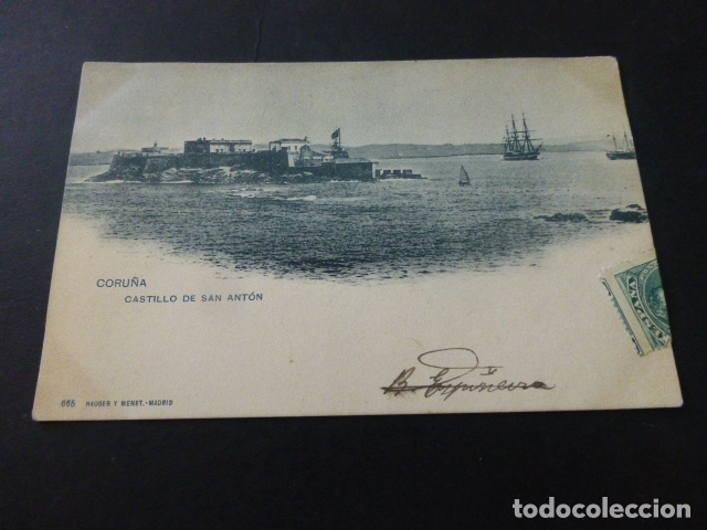 Postales: LA CORU&Ntilde;A CASTILLO DE SAN ANTON - Foto 1