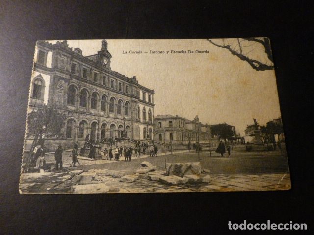 Postales: LA CORU&Ntilde;A INSTITUTO Y ESCUELAS DA GUARDA - Foto 1