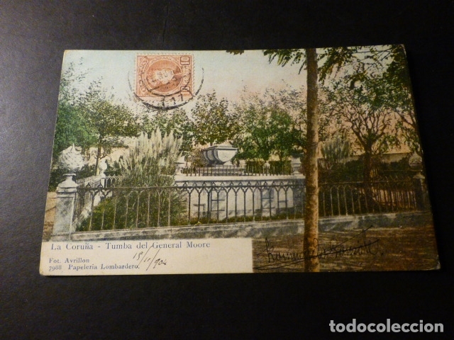 Postales: LA CORU&Ntilde;A TUMBA DEL GENERAL MOORE - Foto 1