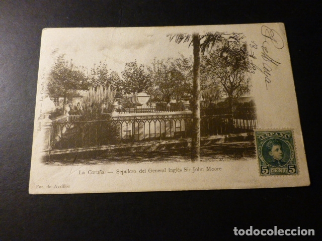 Postales: LA CORU&Ntilde;A TUMBA DEL GENERAL MOORE - Foto 1