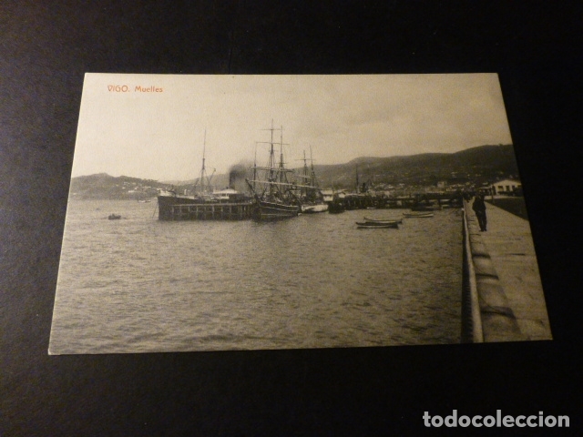 Postales: VIGO PONTEVEDRA MUELLES - Foto 1
