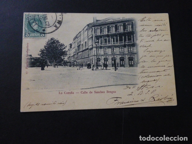 Postales: LA CORU&Ntilde;A CALLE DE SANCHEZ BREGUA - Foto 1