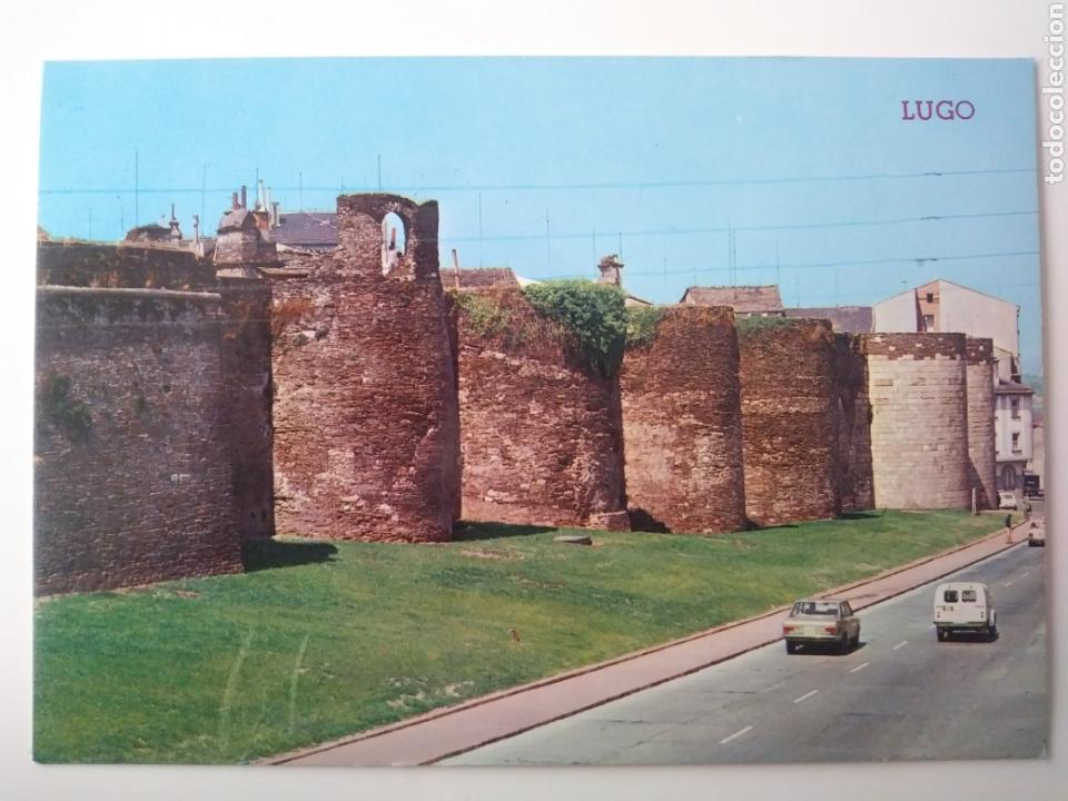 Postales: Lugo: muralla.ed paris.sin circular. - Foto 1