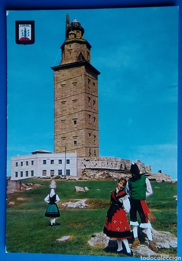 Postales: Postal la Coru&ntilde;a torre de h&eacute;rcules dominguez - Foto 1