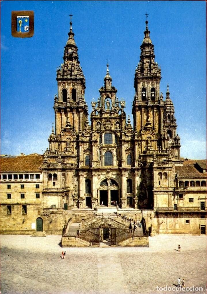 Postales: Galicia &ndash; Santiago de Compostela &ndash; Fachada principal de la Catedral
