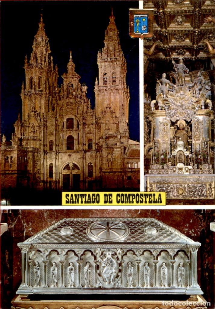 Postales: Galicia &ndash; Santiago de Compostela &ndash; Diversos aspectos de la Catedral