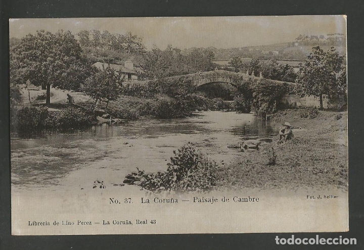 Postales: LA CORU&Ntilde;A-PAISAJE DE CAMBRE-37-FOT&middot;J.SELLIER-VER REVERSO-(61.097)