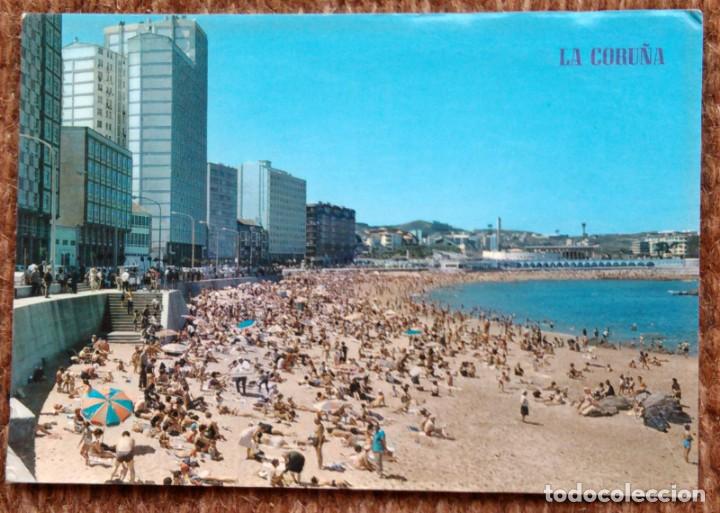 Postales: LA CORU&Ntilde;A - PLAYA DE RIAZOR - Foto 1
