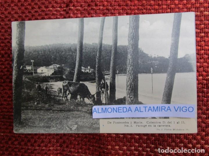 Postcards: GALICIA ' DE PONTEVEDRA A MARIN, PAISAJE ' N&ordm; 2/15 DEL FOTOGRAFO PINTOS  S/C DIVIDIDA + INFO1S