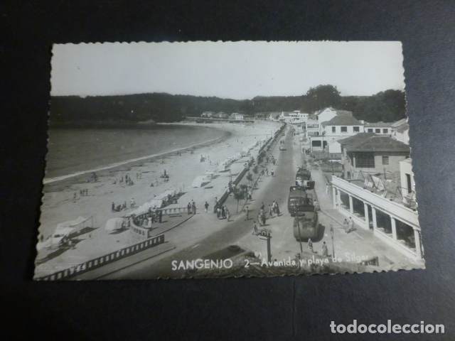 Postales: SANGENJO AVENIDA Y PLAYA DE SILGAR - Foto 1