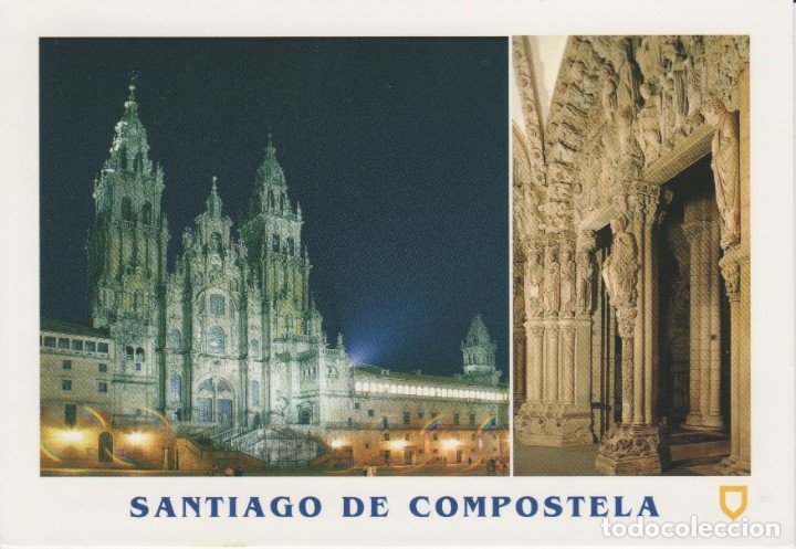 Postales: () SANTIAGO DE COMPOSTELA. CARTEDRAL Y PORTICO DE LA GLORIA