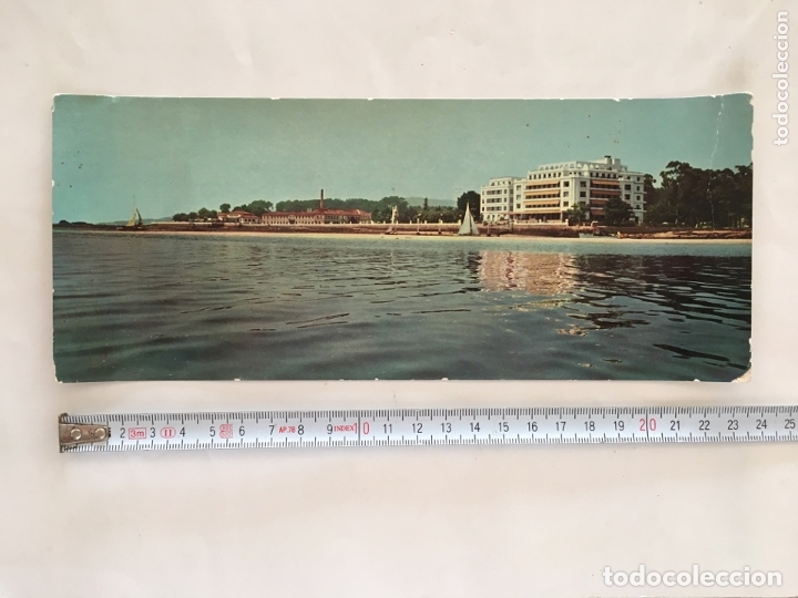 Postales: LA TOJA. GALICIA. VISTA BALNEARIO. FOTOG. CAMPA&Ntilde;A Y PUIG-FERRAN. MEDIDAS, 23,6 x 9,9 CM. H. 1960?.
