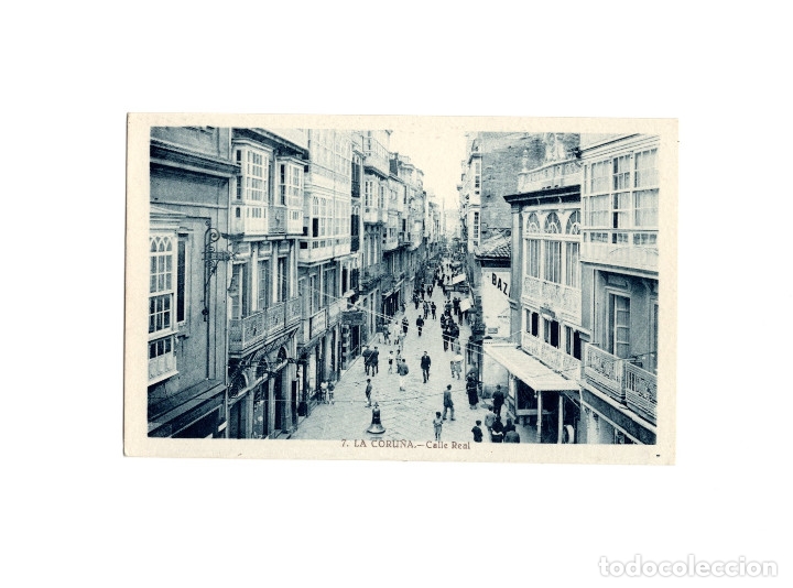 Postales: LA CORU&Ntilde;A.- CALLE REAL. - Foto 1