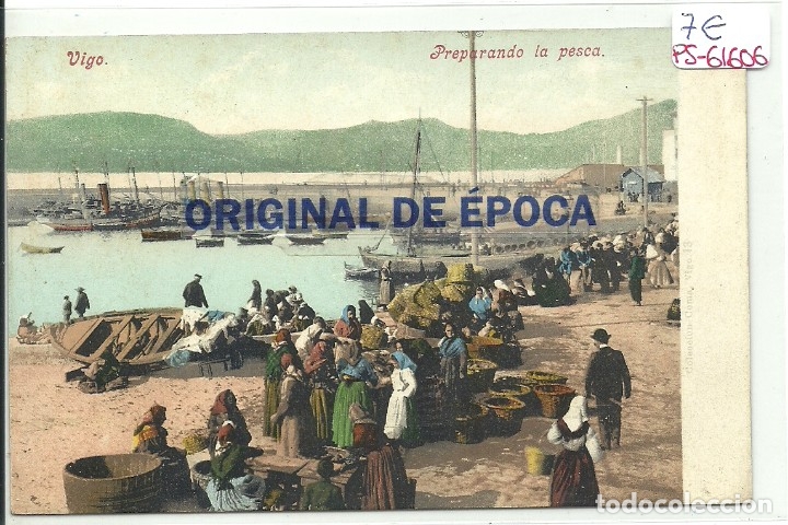 Postales: (PS-61606)POSTAL DE VIGO-PREPARANDO LA PESCA - Foto 1