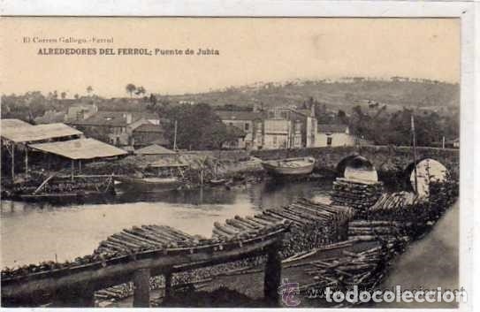 Postcards: Alrededores del Ferrol. Puente de Jubia. El correo Gallego. Hauser Sin circular.