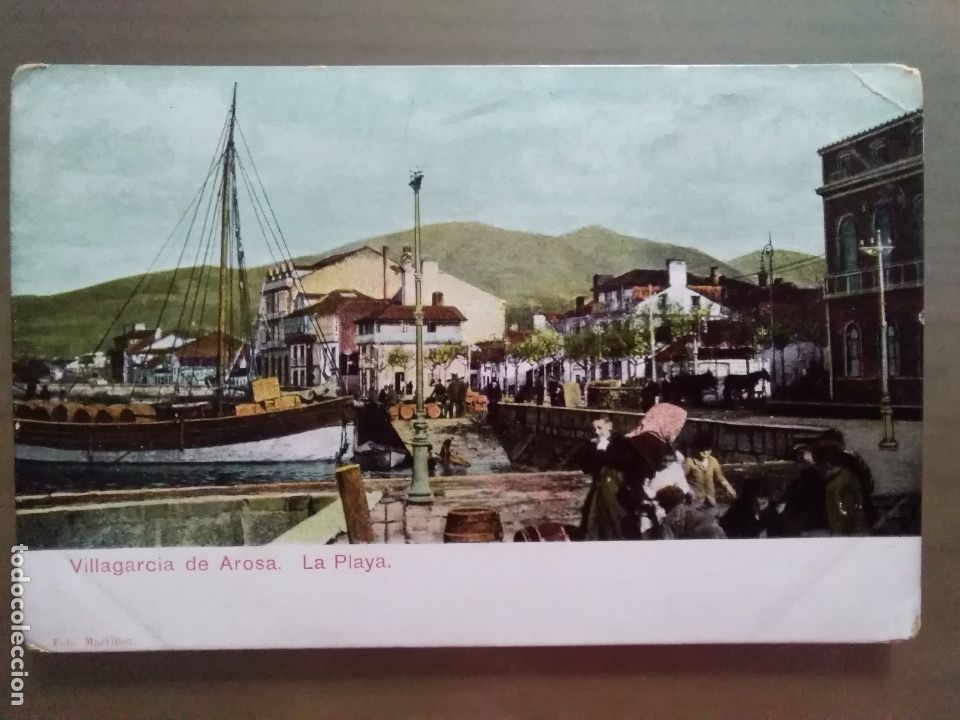 Postales: POSTAL VILLAGARCIA DE AROSA PONTEVEDRA LA PLAYA