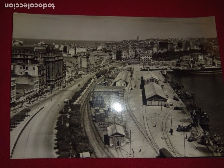 Postales: POSTAL.LA CORU&Ntilde;A.MUELLE DE LINARES RIVAS.USADA.