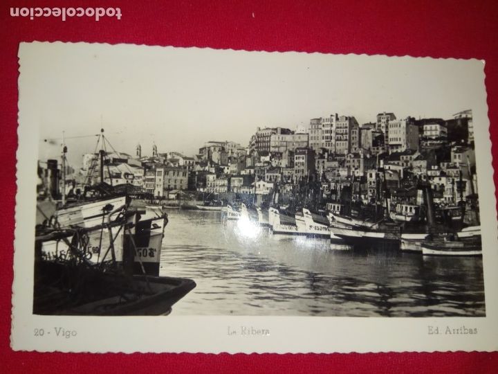 Postales: POSTAL.VIGO.LA RIBERA.USADA.1954.