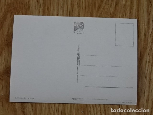 Postales: Postal ISLA DE LA TOJA Ediciones ARRIBAS Zaragoza - Foto 2