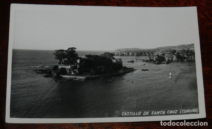 Postcards: FOTO POSTAL DEL CASTILLO DE SANTA CRUZ, CORU&Ntilde;A, FOTO FERRER, CIRCULADA.