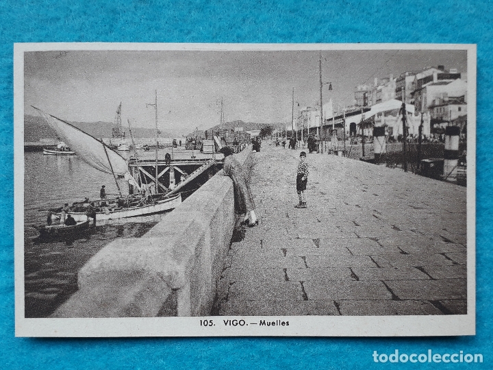 Postales: Vigo. Muelles. - Foto 1