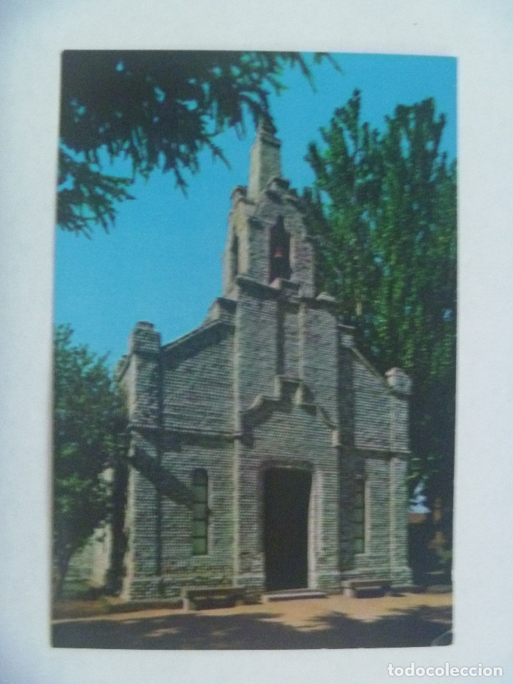 Postales: POSTAL DE LA TOJA ( PONTEVEDRA ) : ISLA DE ENSUE&Ntilde;O, CAPILLA . A&Ntilde;OS 60