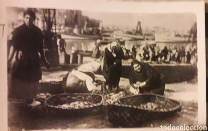Postales: Postal de Vigo. Faenas del pescado en la ribera. - Foto 1