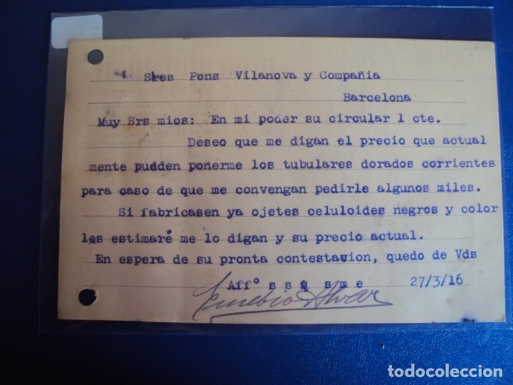 Postales: (PS-61926)POSTAL DE LA CORU&Ntilde;A-EUSEBIO ALVAREZ SANCHEZ.COMERCIO DE CURTIDOS - Foto 2