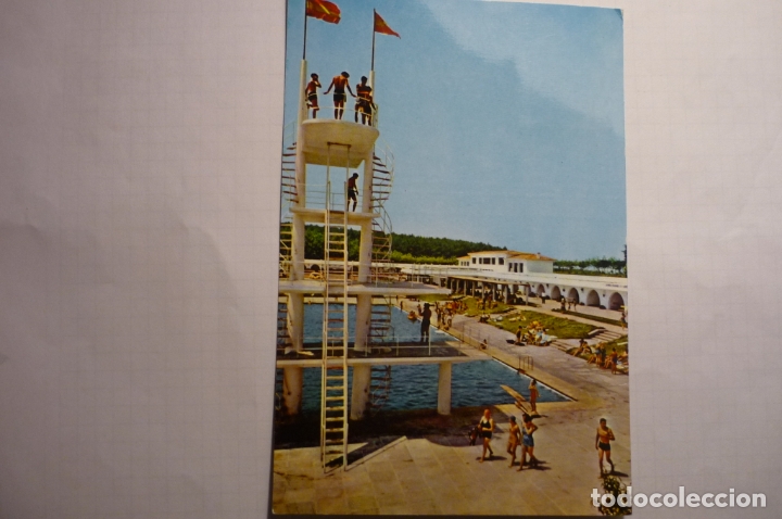 Postales: POSTAL LA TOJA.-PISCINA BALNEARIO --CIRCULADA  CM