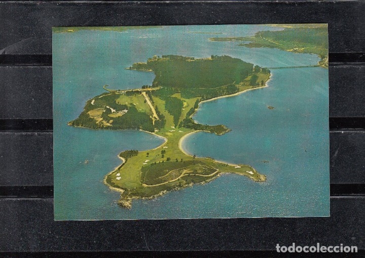 Postales: 3.701 - ISLA DE LA TOJA. VISTA A&Eacute;REA