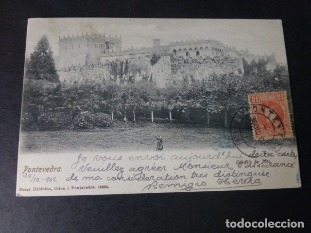 Postales: PONTEVEDRA CASTILLO DE MOS - Foto 1