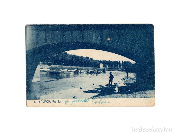 Postales: PADR&Oacute;N.(LA CORU&Ntilde;A).- RIO SAR. - Foto 1