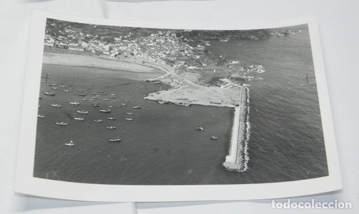Cartoline: ANTIGUA FOTOGRAFIA AEREA DE EL PUERTO DE CARI&Ntilde;O (CORU&Ntilde;A), MIDE 18 X 13 CMS. EL ESCANER NO HACE JUSTI