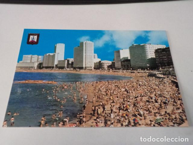 Postales: CORU&Ntilde;A - POSTAL LA CORU&Ntilde;A - PLAYA DE RIAZOR - Foto 1