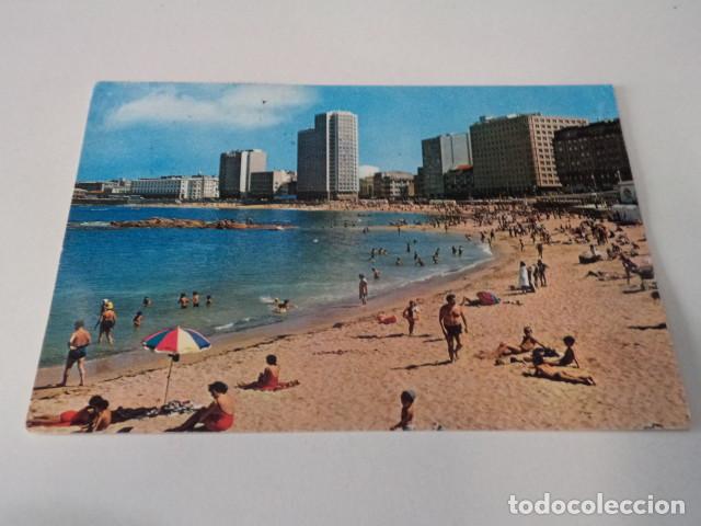 Postales: CORU&Ntilde;A - POSTAL LA CORU&Ntilde;A - PLAYA DE RIAZOR - Foto 1